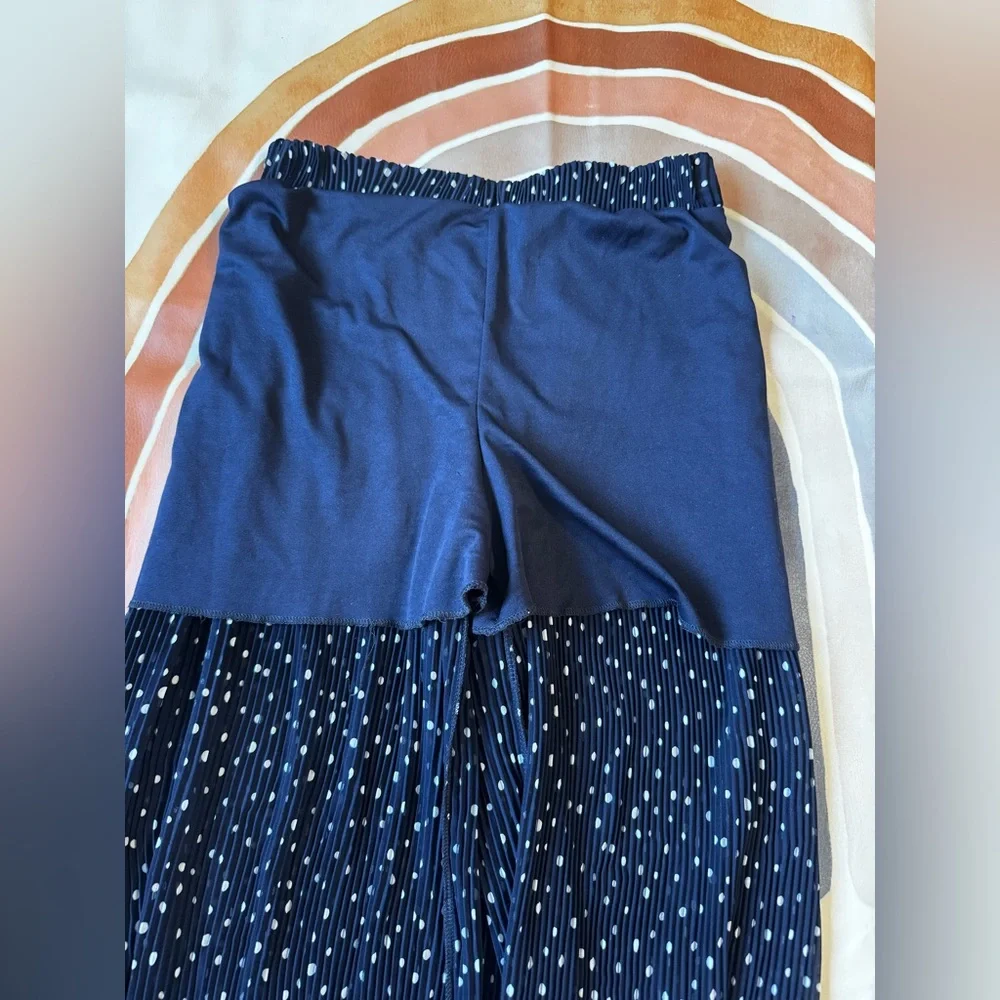Zara Polka Dot Pleated Wide Leg Trousers - Picture 5 of 7